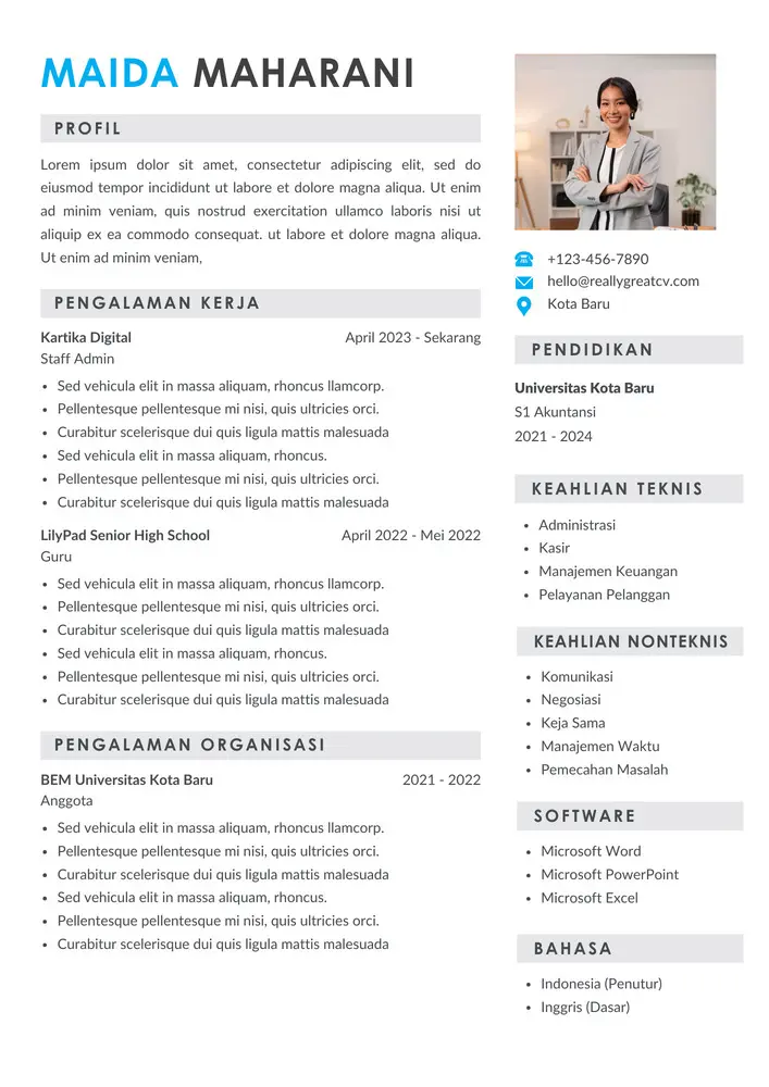 CV Kreatif 009