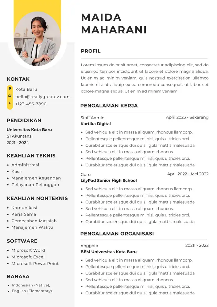 CV Kreatif 010